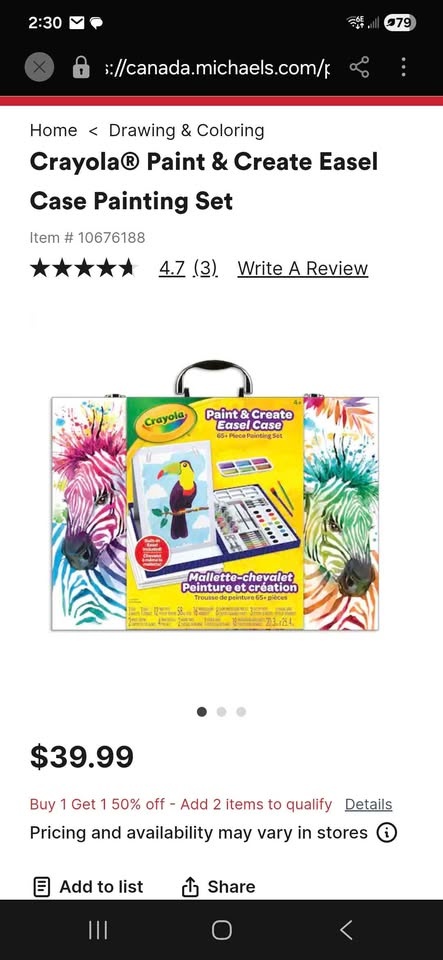 Brand New Crayola Paint and Easel Set - photo 4