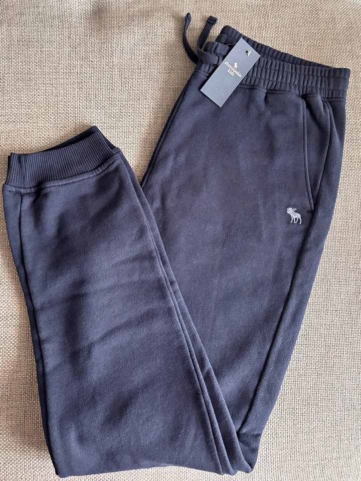 Abercrombie Boys Essential Navy Icon Joggers ~ Size 17/18 ~ BNWT