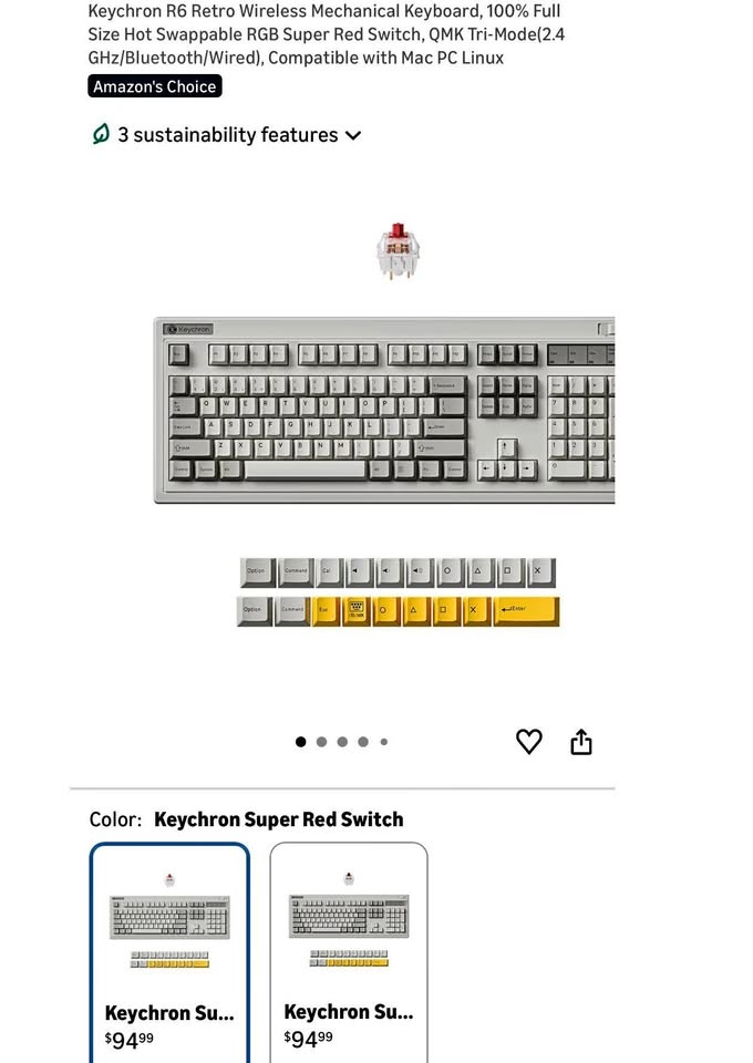 (New) R6 Retro Wireless Mechanical Keyboard