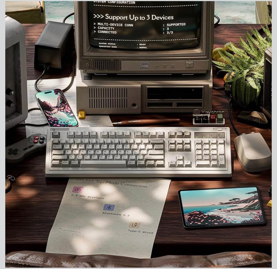 (New) R6 Retro Wireless Mechanical Keyboard - photo 3