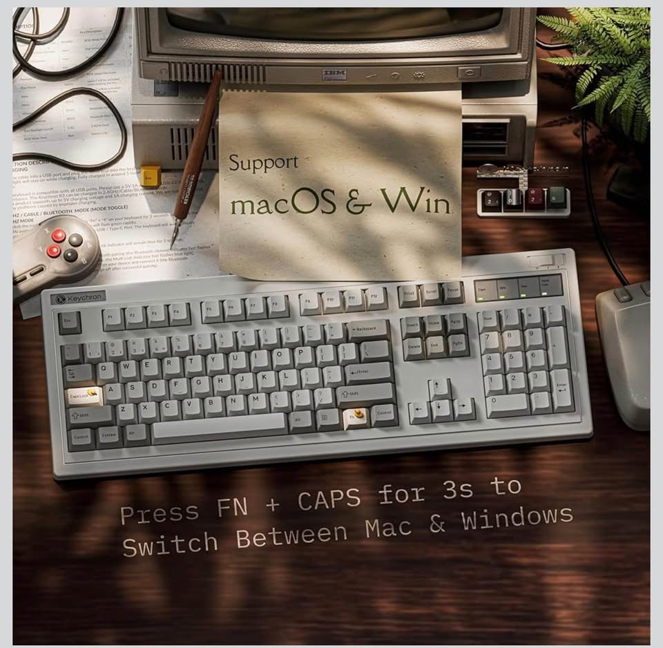 (New) R6 Retro Wireless Mechanical Keyboard - photo 5