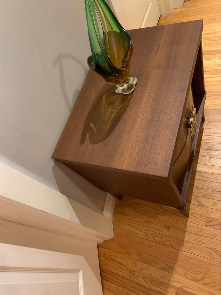 Mid century modern walnut night stand (1) - photo 2