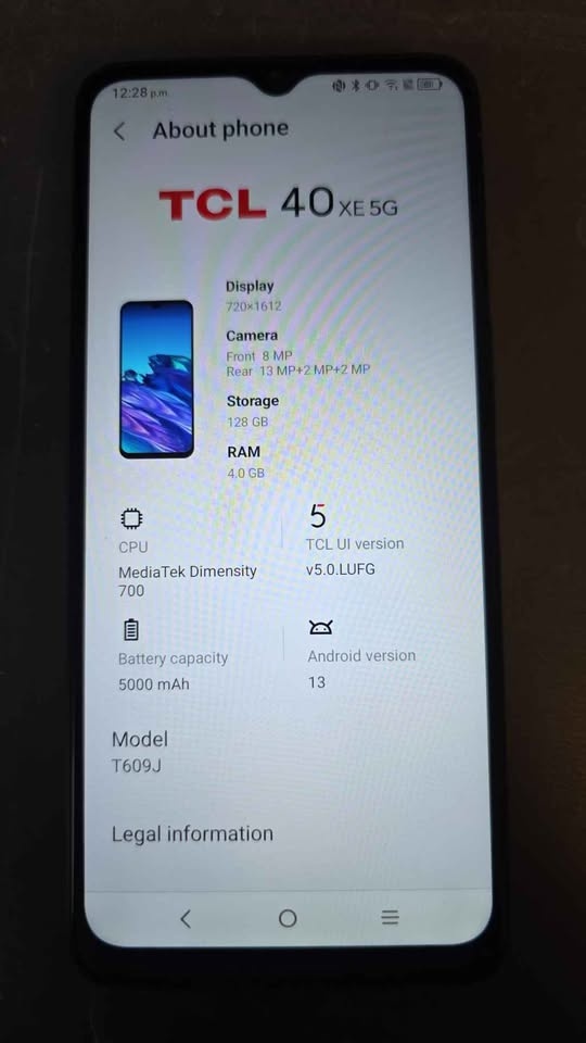 TCL 40x 5G T609J Smartphone - photo 3