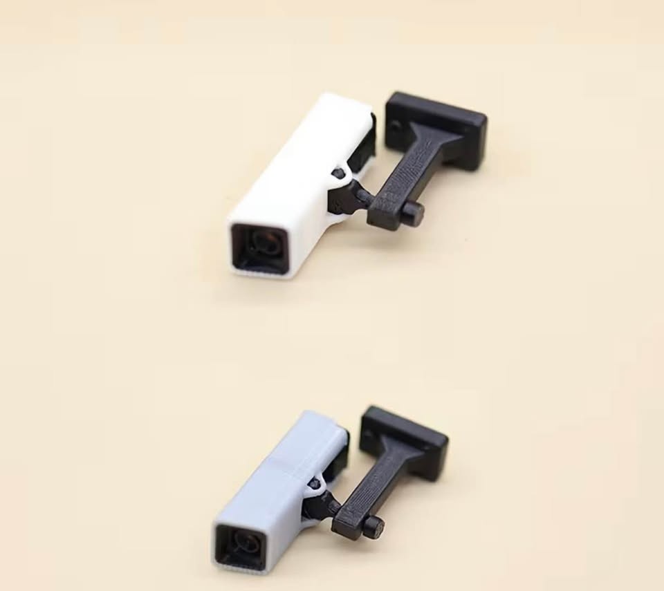2pc Mini Security Cameras White Gray Dollhouse Decor - photo 4