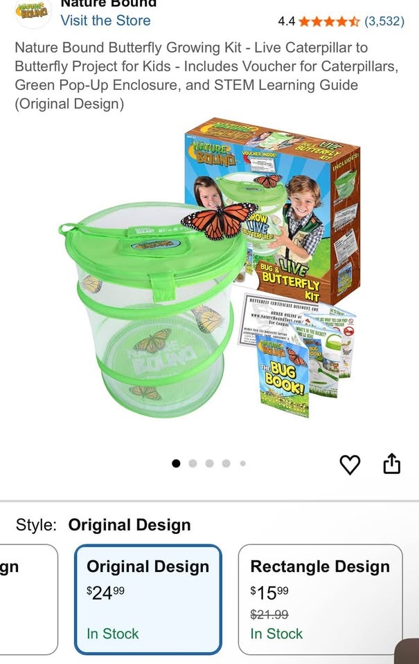 Nature Bound Live Butterfly Growing Kit - photo 2