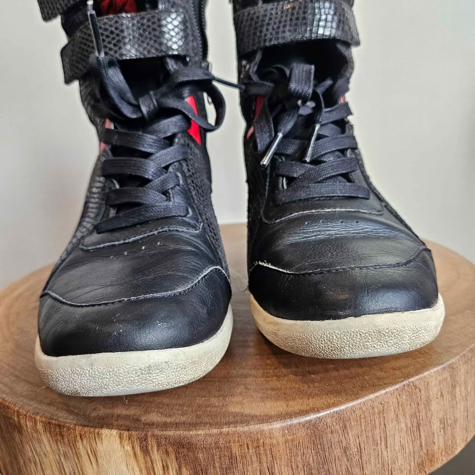 Reebok x Alicia Keys sz10 Limited High Top Wedge Sneakers Black - photo 3