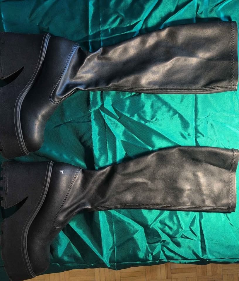 Windsor Smith Platform Knee-High Boots Black Size 8 - photo 3