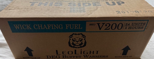 1 box of 24 units Leo light chafing fuel 2 hrs dish - photo 3