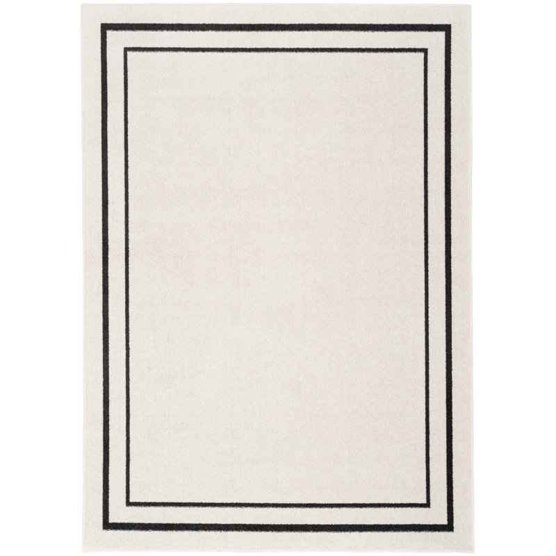 6x9 Black Indoor/Outdoor Rug Nourison Essentials Ivory - photo 3