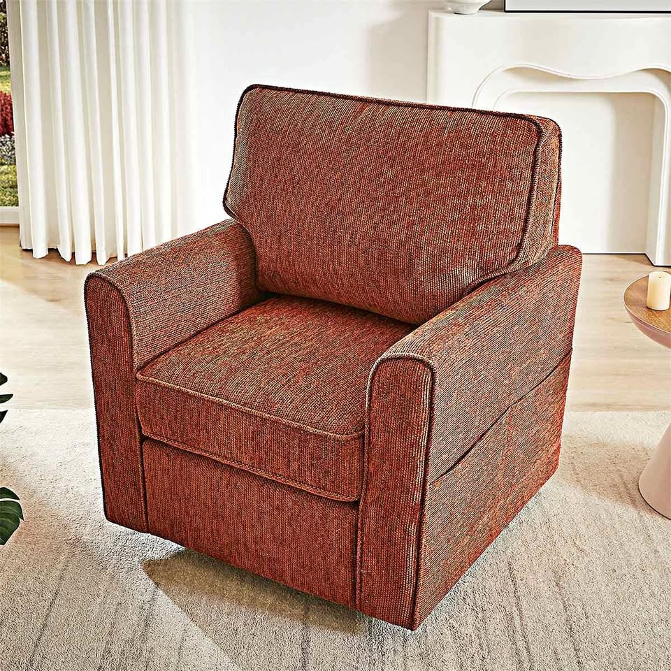 360 Swivel Chair Accent Barrel Armchair Swivel Sofa Chair