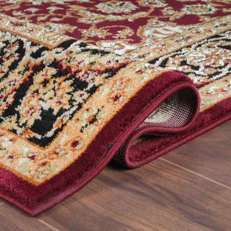 5x7 Shiflett Oriental Rug, Burgundy/Mustard/Black - photo 2