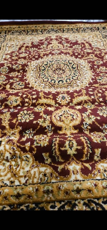 5x7 Shiflett Oriental Rug, Burgundy/Mustard/Black - photo 5