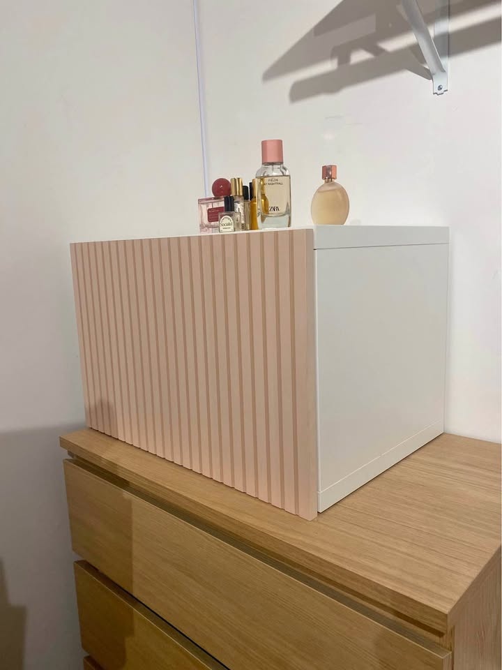 Moving Sale! Pink and white ikea Besta cabinet