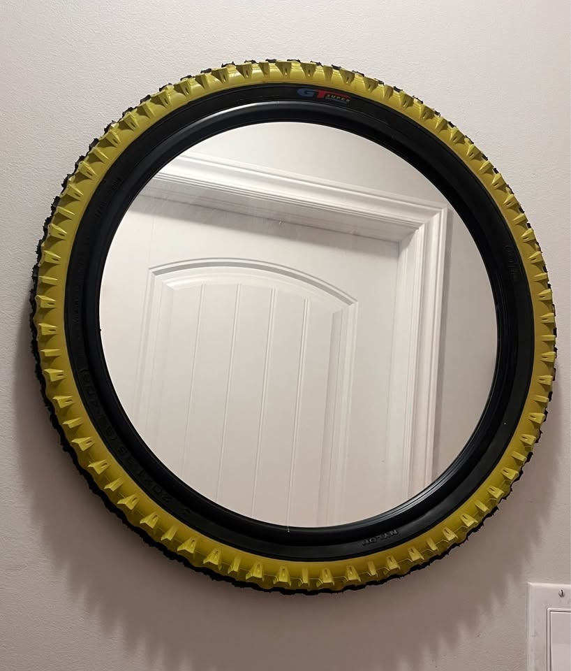 Vintage 90s IKEA Volda Mirror Green - photo 2