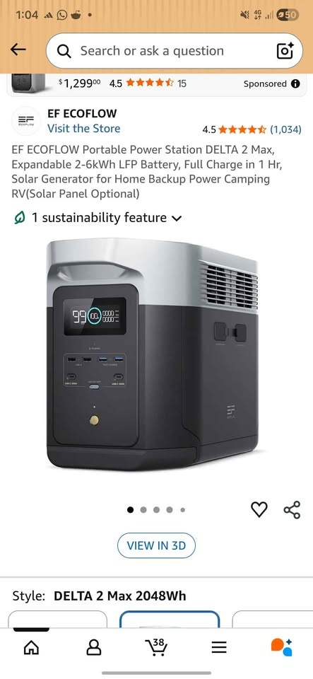 New Open Box EcoFlow DELTA 2 Max Power Station (2048Wh) - photo 4