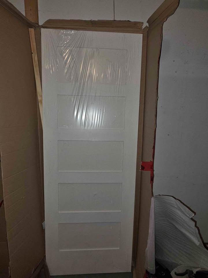 White 5-Panel Interior Door New in Box