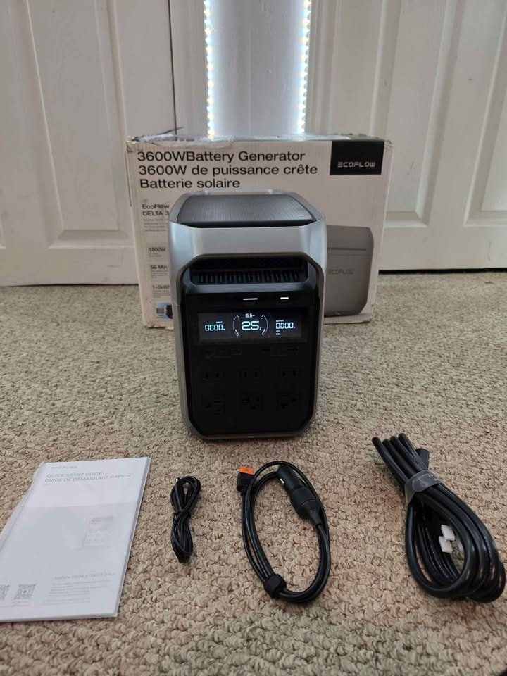 EcoFlow DELTA 3 Plus Portable Power Station – Brand New Open Box - photo 2