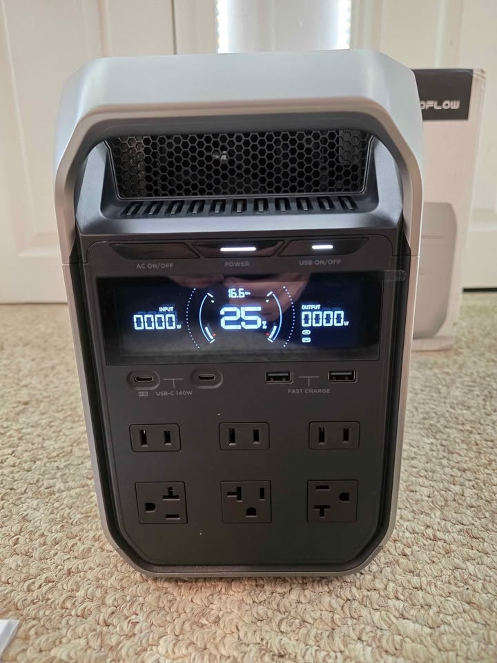 EcoFlow DELTA 3 Plus Portable Power Station – Brand New Open Box - photo 3