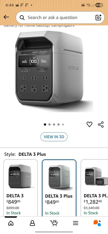 EcoFlow DELTA 3 Plus Portable Power Station – Brand New Open Box - photo 4