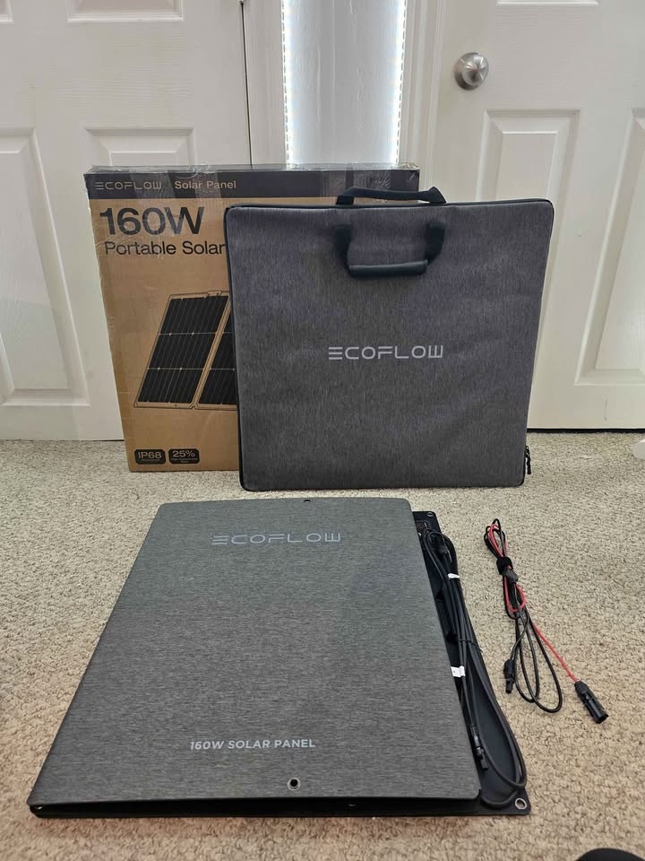 New EcoFlow 160W Portable Solar Panel (Foldable)