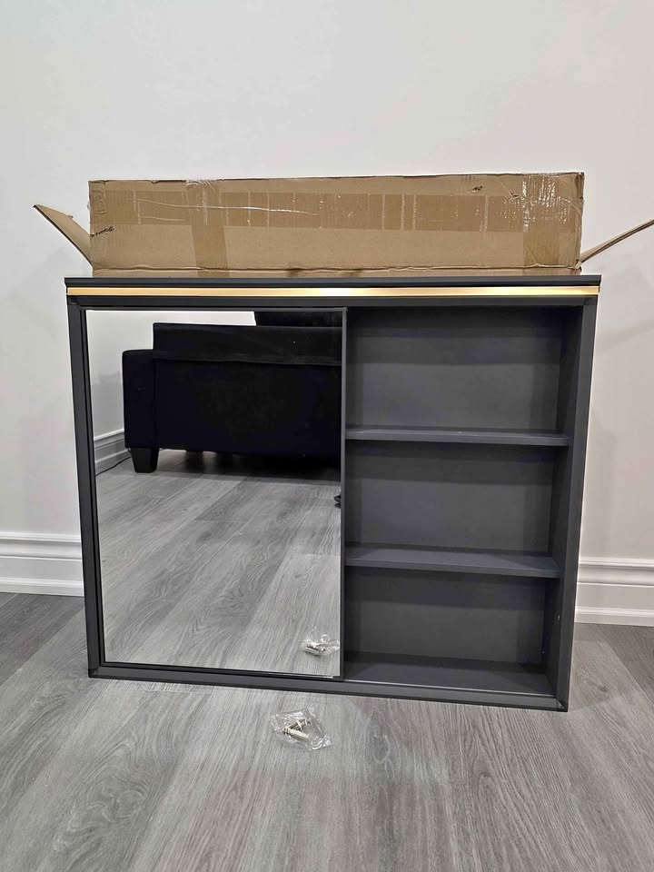 New Bathroom Wall Cabinet Mirror and Shelves