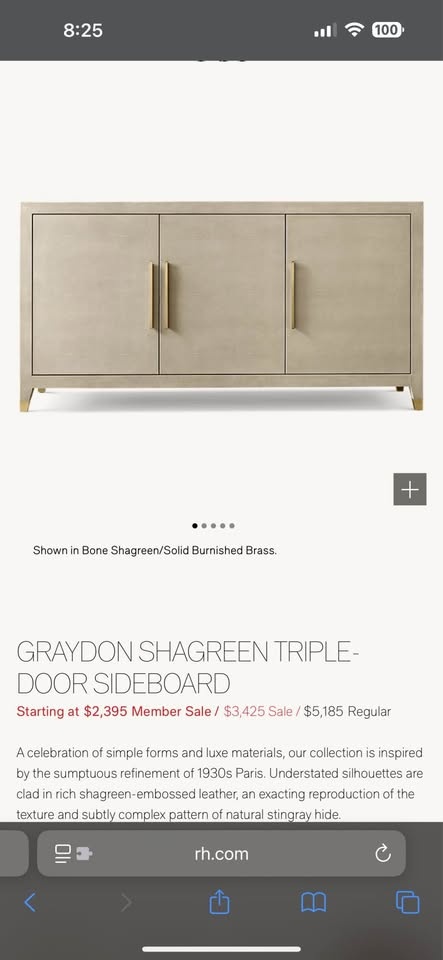 Restoration Hardware Sideboard - photo 5