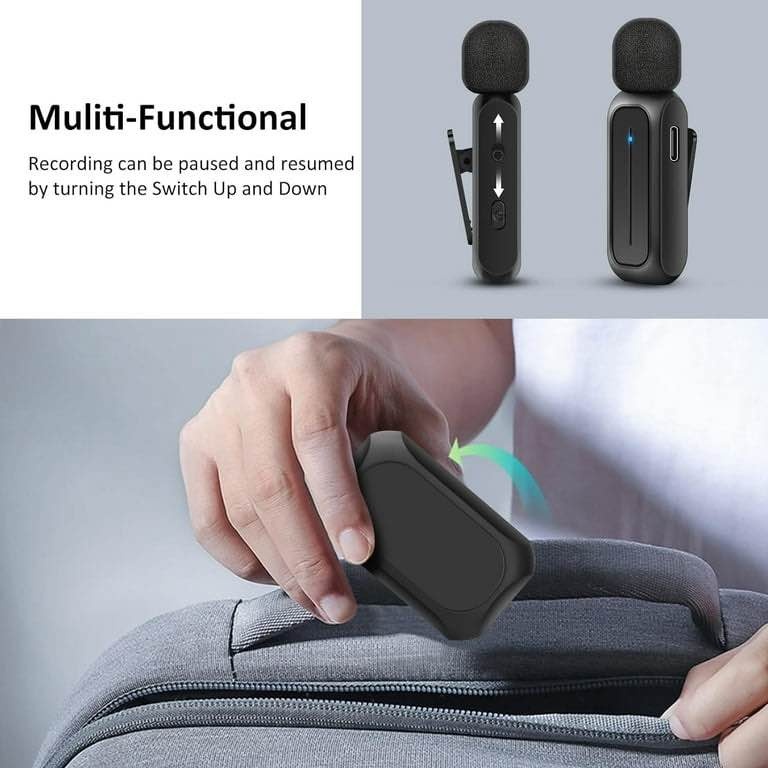 Wireless Lavalier Mic 2-Pack for iPhone Android - photo 5