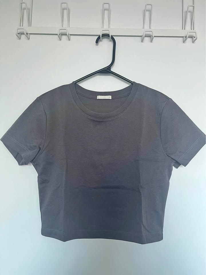 Shorty Tops - Charcoal Grey & Sage Green