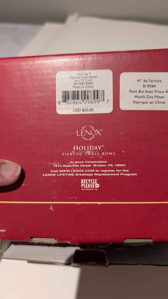 Lenox Holiday Pierced Bowl - photo 3