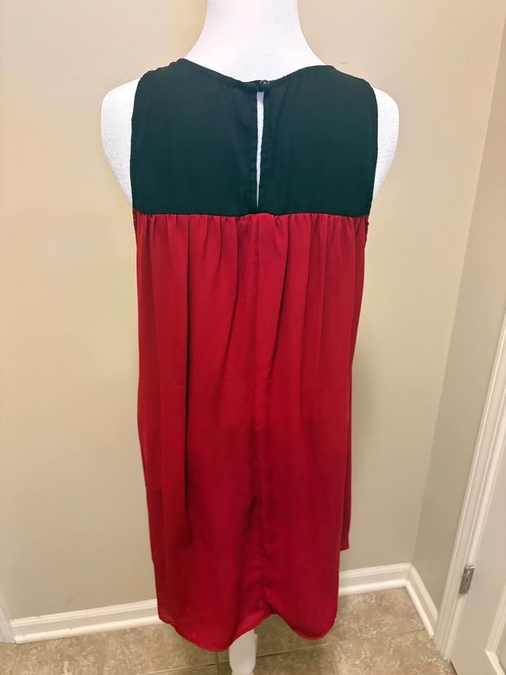 Maroon short dress with great neckline - photo 2