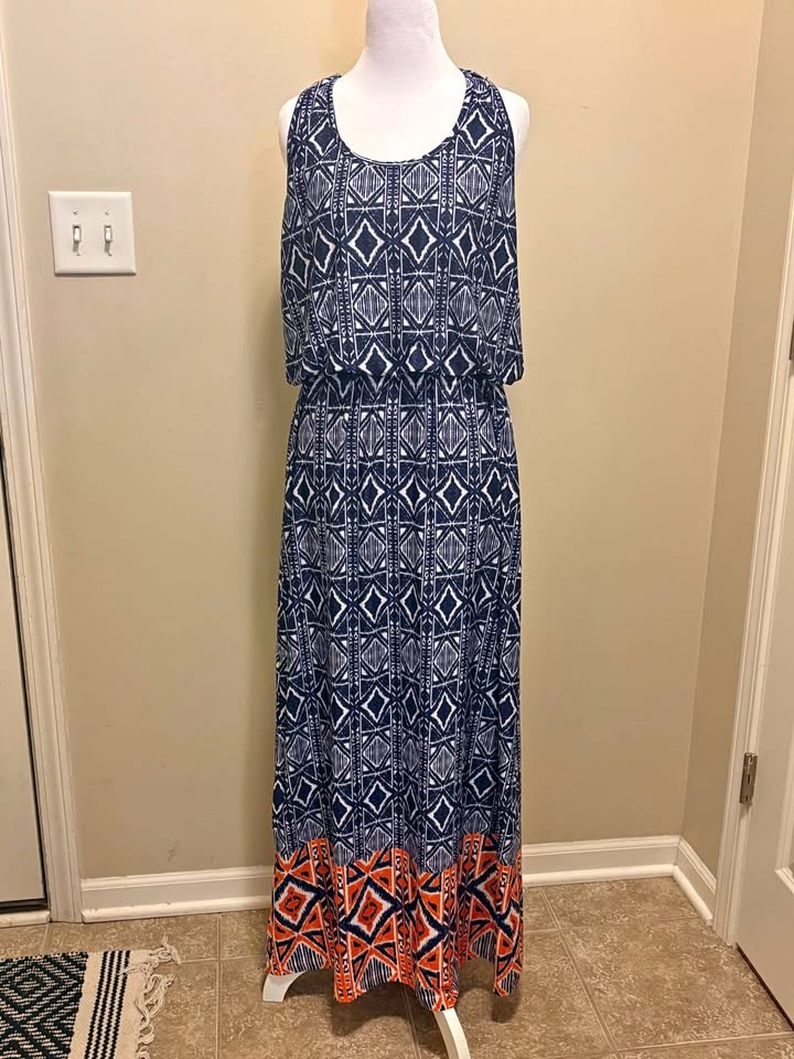 Printed maxi dress