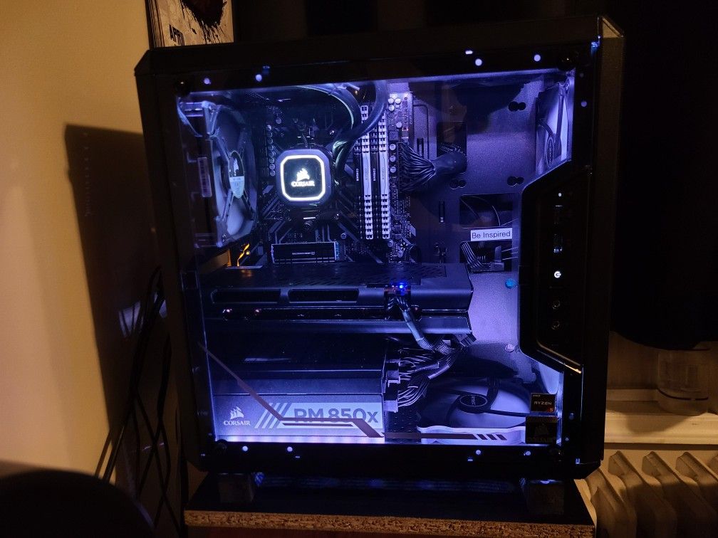 Custom Gaming PC Ryzen 5 5500 RTX 5050 16GB DDR4 512GB SSD Hinsd