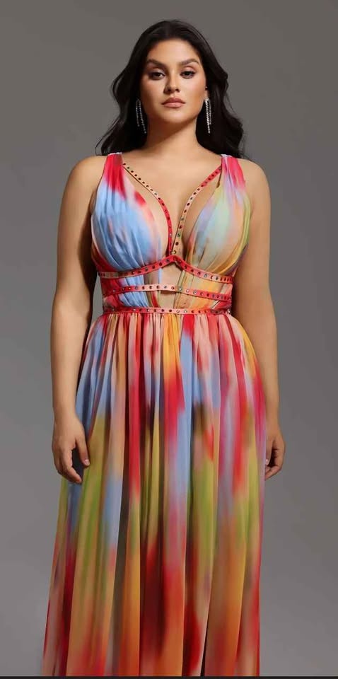 Bella Barnett Vibrant Beaded Cutout Maxi Dress - photo 2
