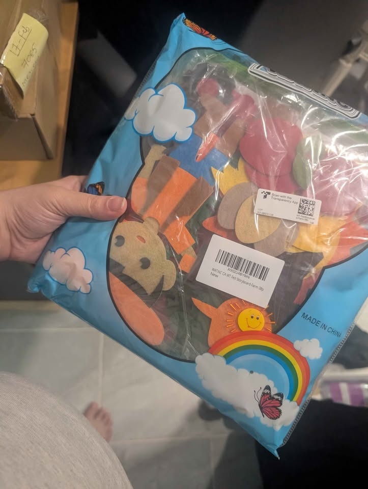 Felt Farm Animals Story Board for Kids - photo 5