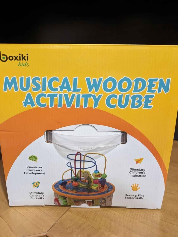 Boxiki kids Musical Wooden Activity Cube Baby Toddler Toy - photo 3