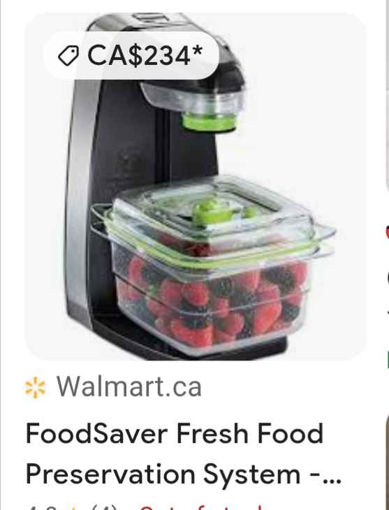 FoodSaver Vacuum Sealer Fresh System - Store Price $230 - photo 4