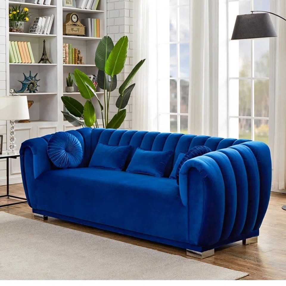 Byrd 91" Velvet Rolled Arm Sofa
