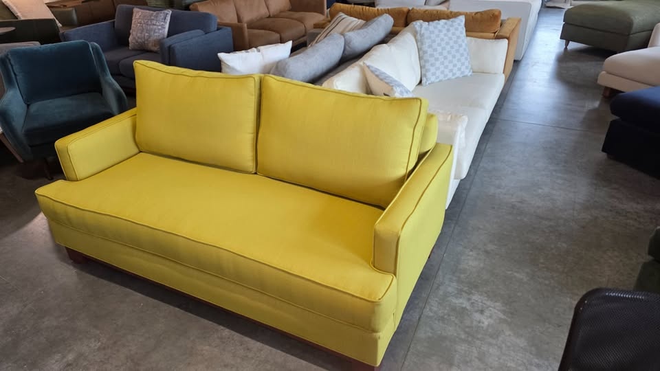Poshbin Cassidy Sofa – Chartreuse Citron 72” - photo 4