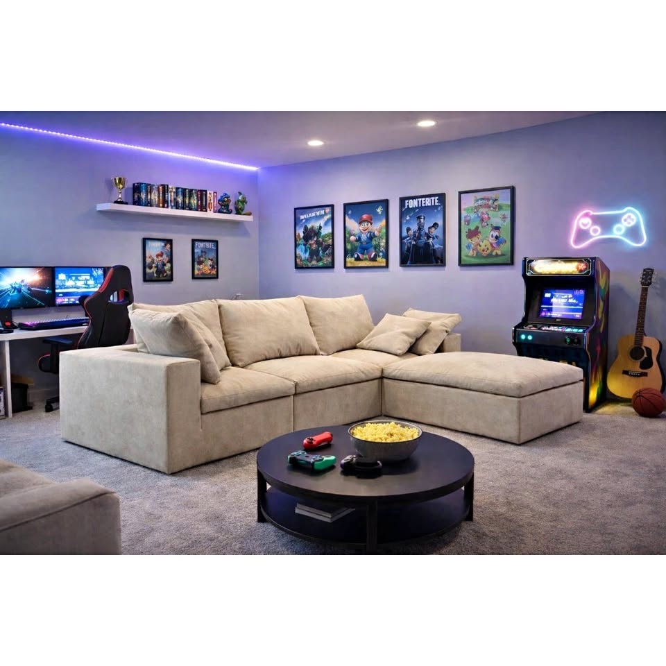 Modular Lounge Sectional – Silicon Sand