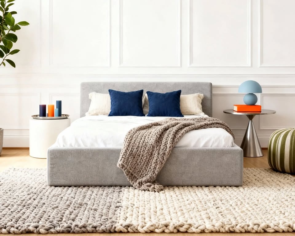 SmartFoam Cloud Bed Frame - King - Platinum Grey