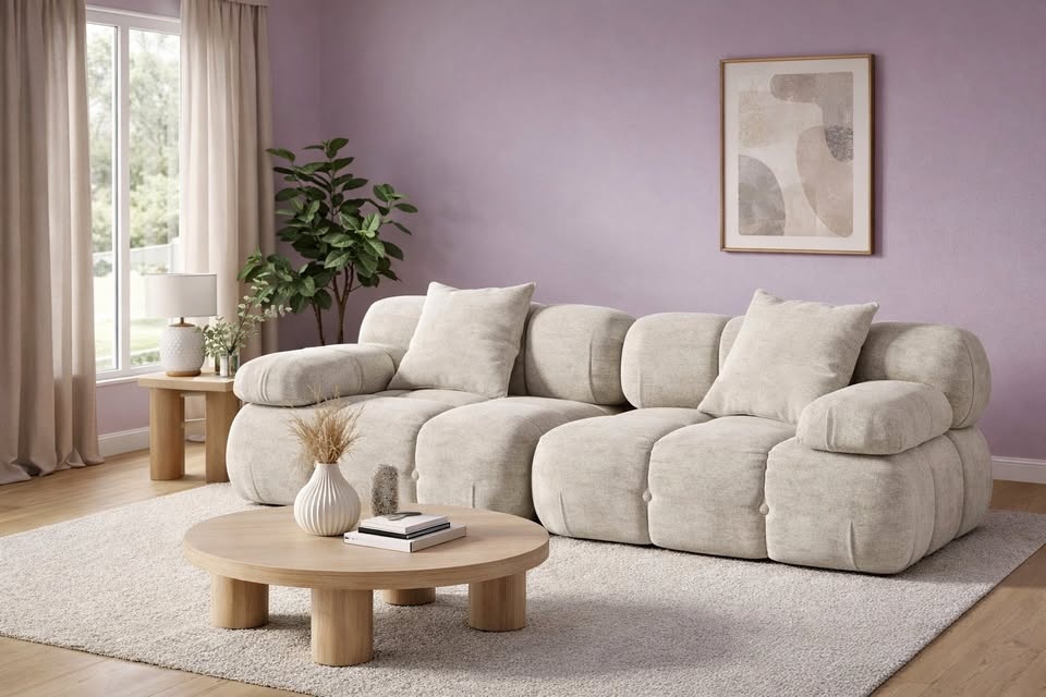 Cloud-Style Modular Loveseat