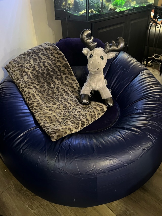 NEW IN BOX Weilong Inflatable Sofa - Blue/Black