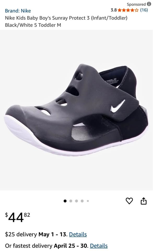 Nike Kids Baby Boy's Sunray Protect 3 (Infant/Toddler)