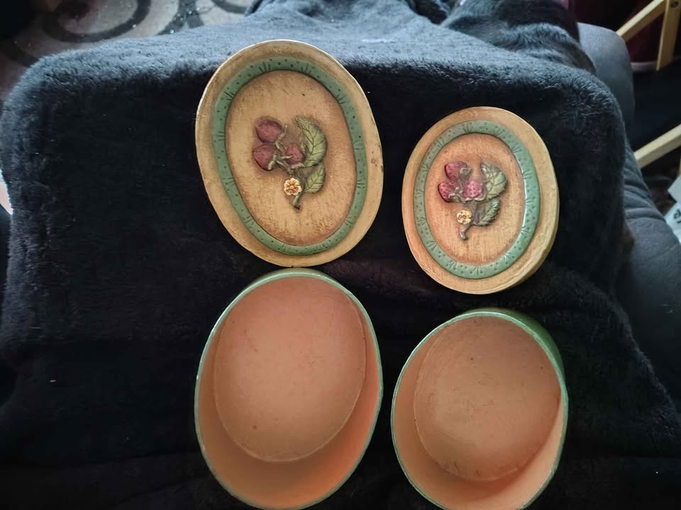 Vintage-style pottery covered box - photo 5