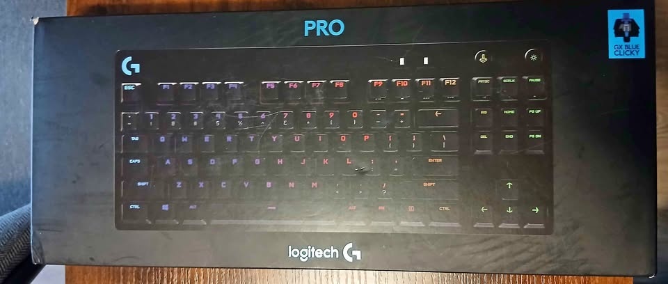 Logitech G Pro Mechanical RGB Keyboard – GX Blue Clicky – Brand