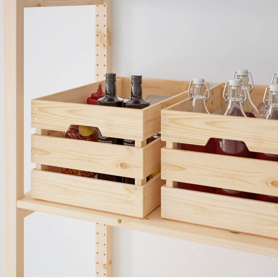 Ikea wood crates - photo 2