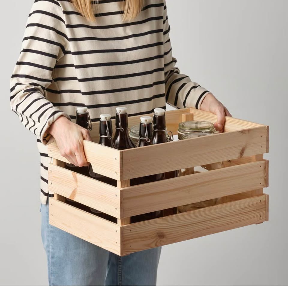 Ikea wood crates - photo 3