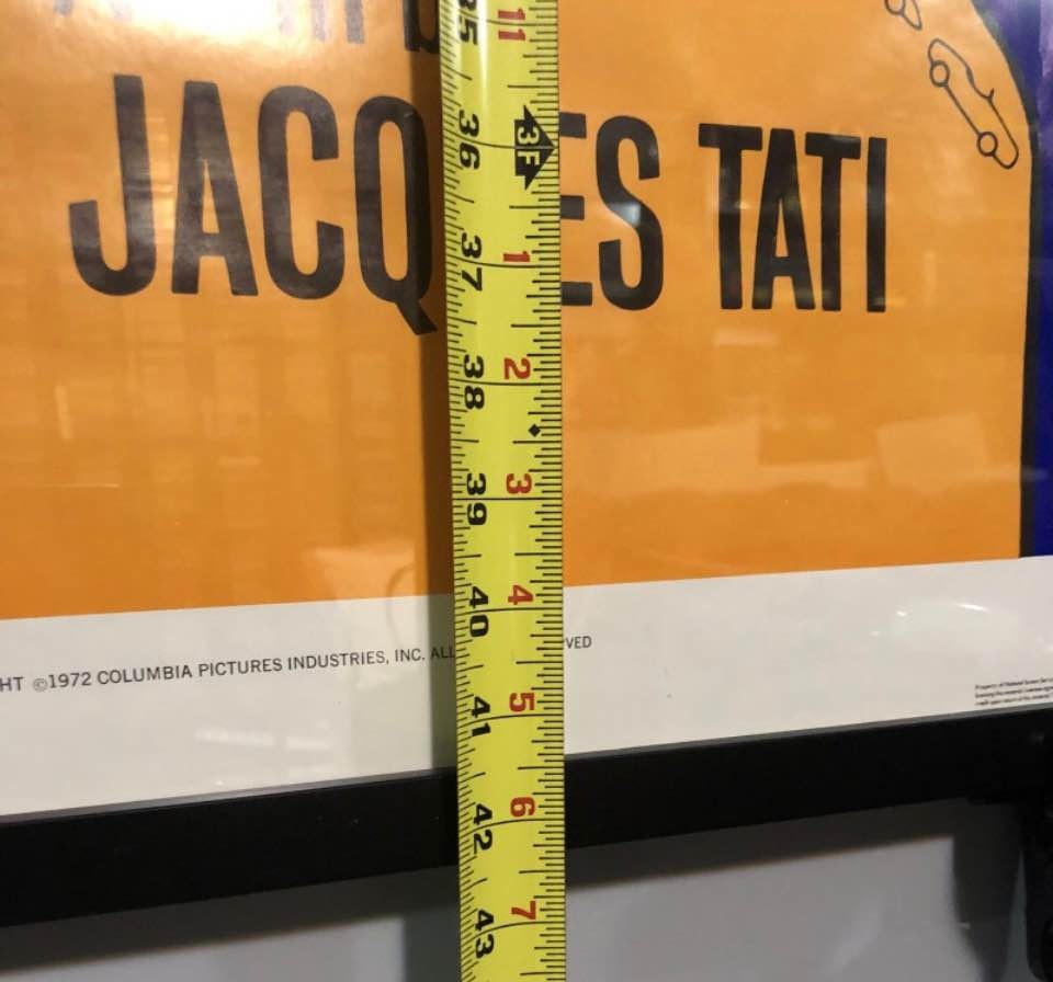 Genuine 1970’s Movie Poster: TRAFFIC (1971) Jacques Tati - photo 4