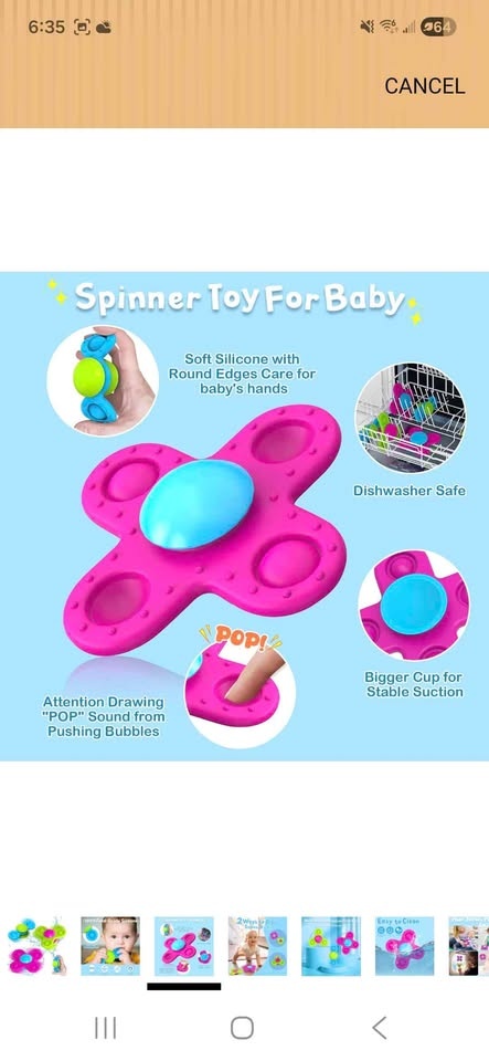 Guibola Stackable Suction Cup Spinners - Brand New - photo 5
