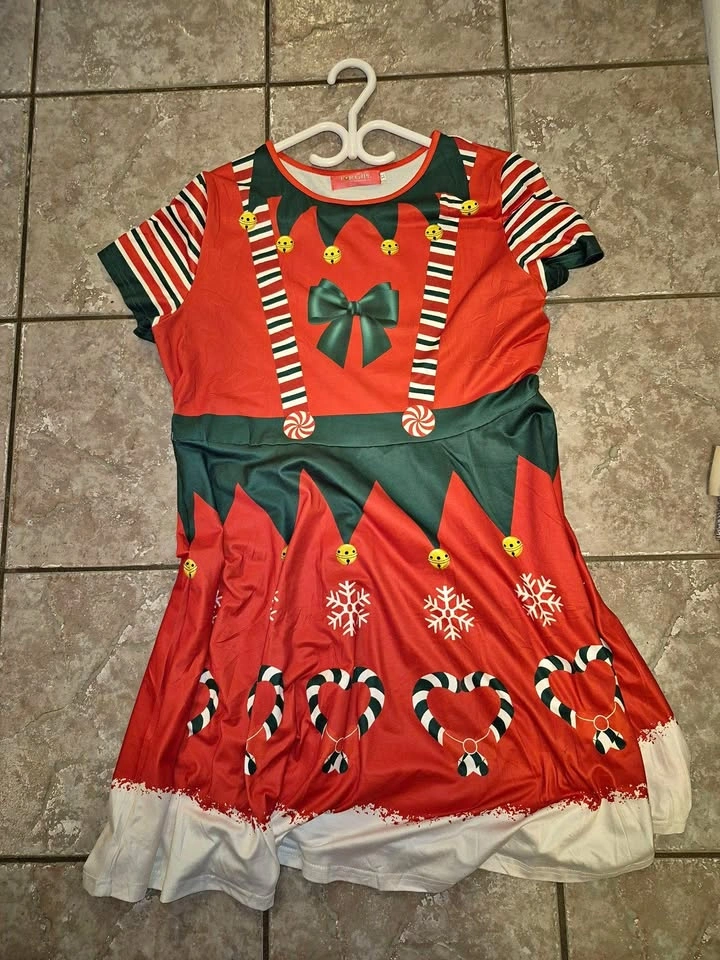 Christmas Elf Dress - Brand New XL